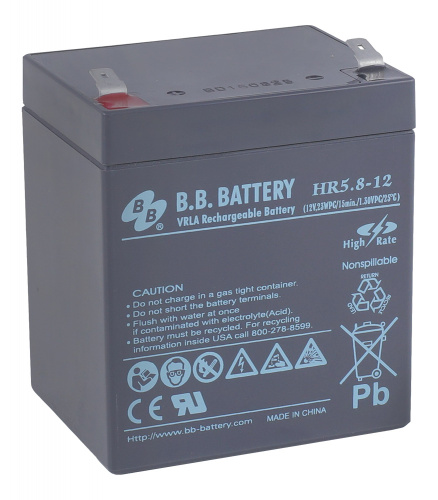Аккумуляторная батарея B.B.BatteryHR 5.8-12 фото 3