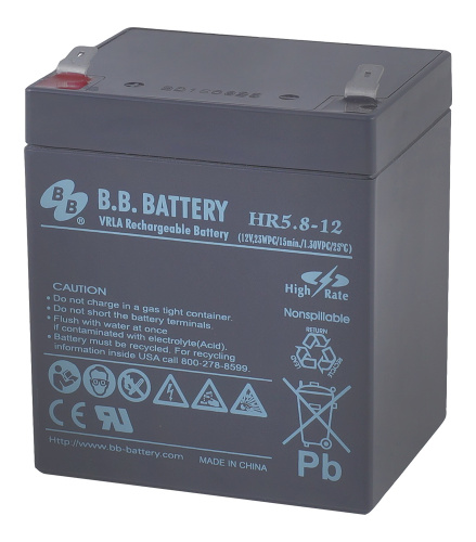 Аккумуляторная батарея B.B.BatteryHR 5.8-12 фото 2