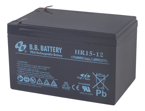 Аккумуляторная батарея B.B.Battery HR 15-12 фото 2