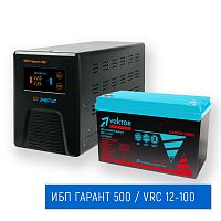 Комплект ИБП Энергия Гарант 500 + АКБ Vektor Battery VRC 100AH