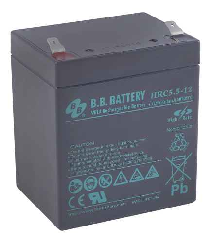 Аккумуляторная батарея B.B.Battery HRC 5,5-12 фото 2